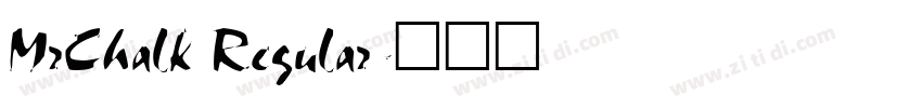 MrChalk Regular字体转换